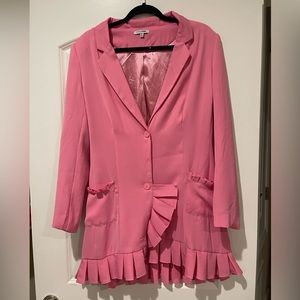 Fashion Nova Ruffle Blazer Dress